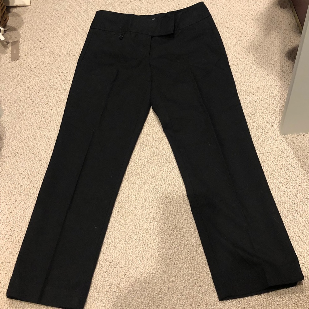Talbots black cotton capris
